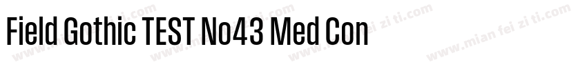 Field Gothic TEST No43 Med Cond字体转换